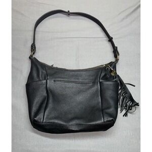 The Sak Hobo Bag Womens Leather Hobo Shoulder Bag With Bag Charm *read
